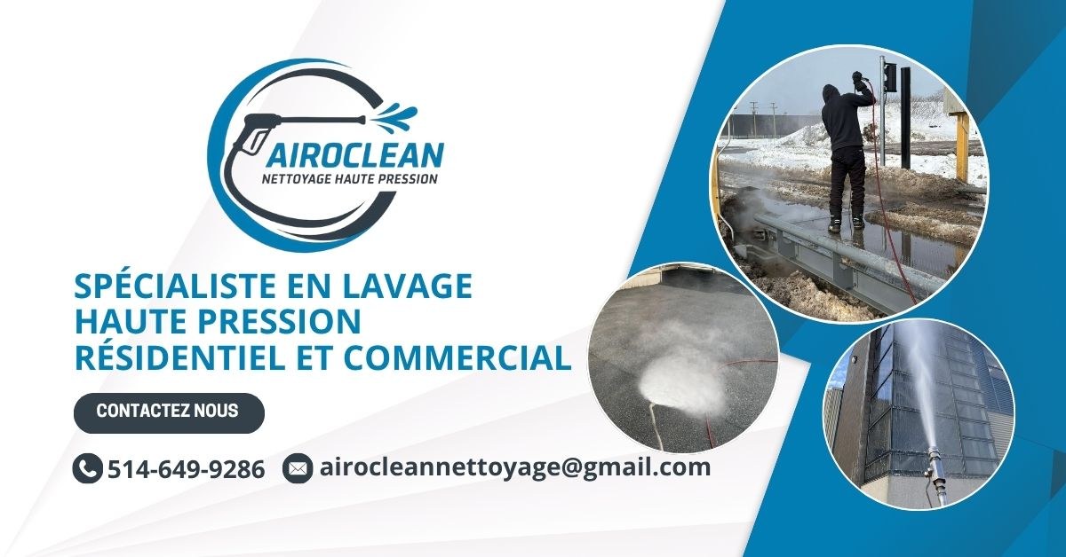 Bannière Airoclean Nettoyage